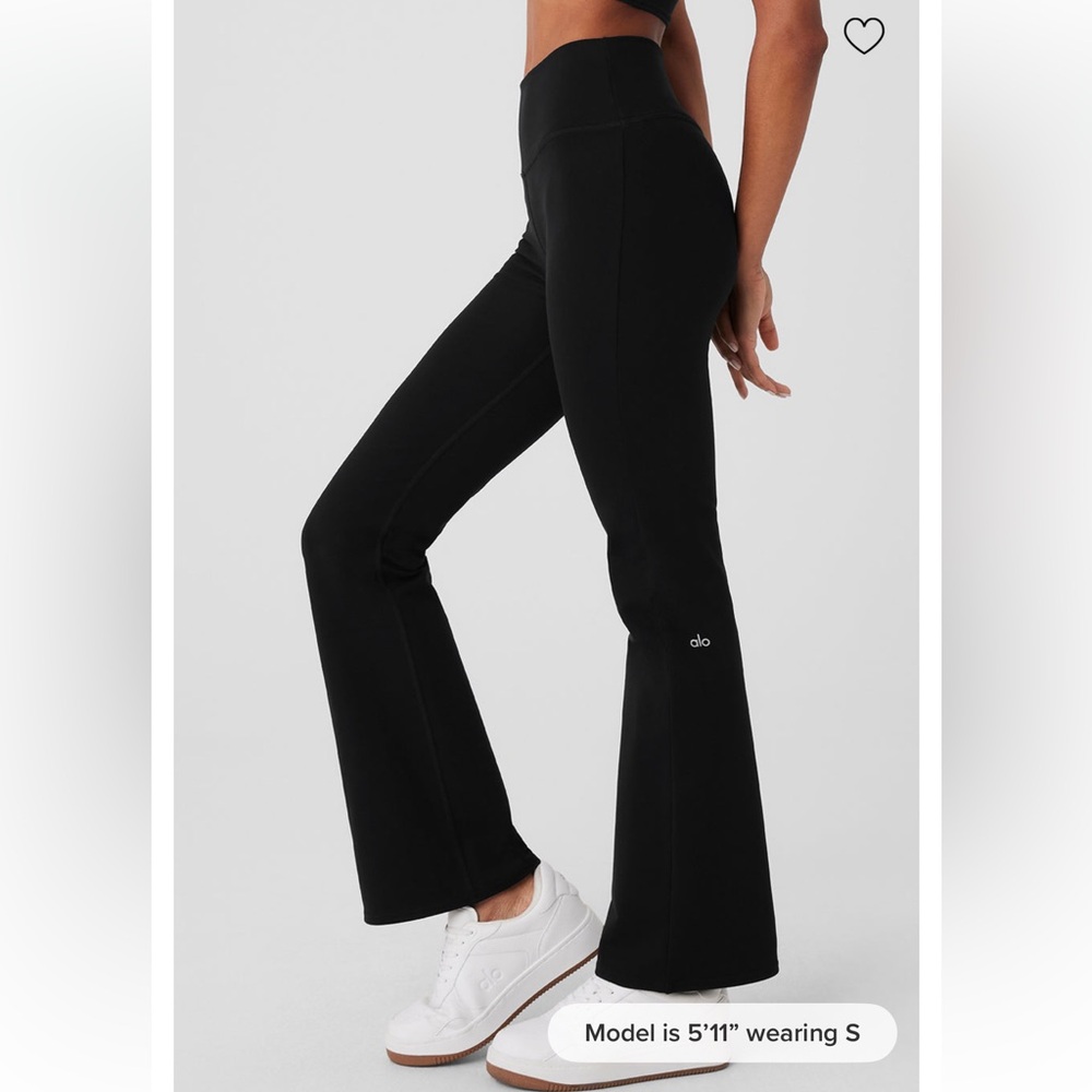 ALO Yoga Black High-Rise Flare Leggings